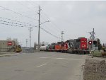 GTW 5855 and WC 15 Caboose